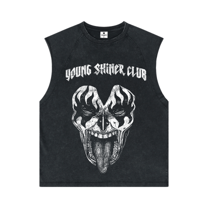 YSC Kiss Oversized Vintage Muscle Tee - Young Shiner Club