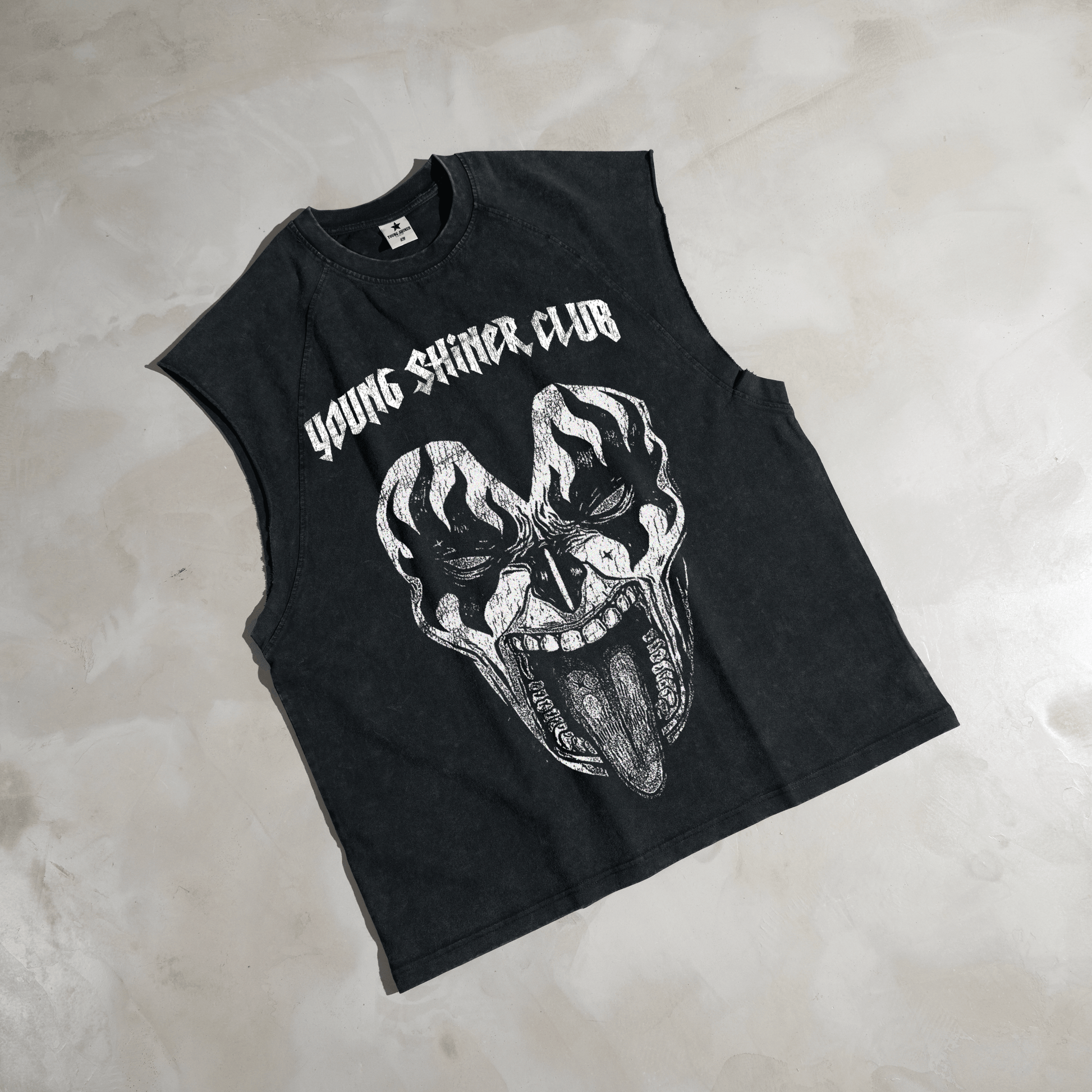 YSC Kiss Oversized Vintage Muscle Tee - Young Shiner Club